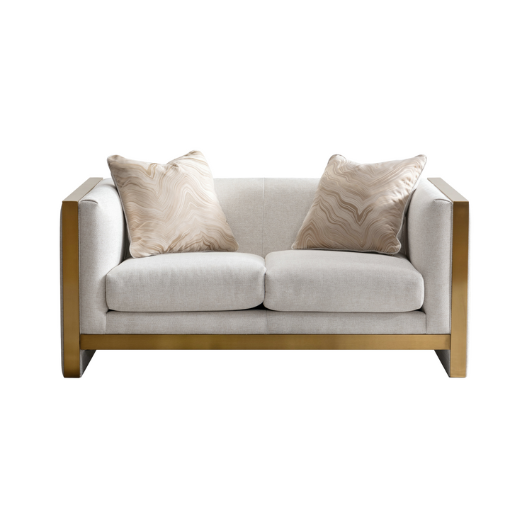 Coastal Comfort Beige Loveseat W157