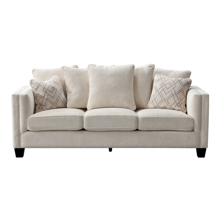 Plush Paradise Beige Sofa Set