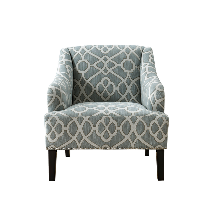 Light Geometric Accent Chair