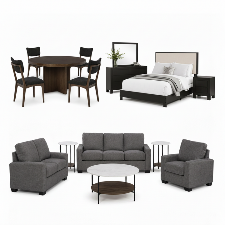 Home in One Collection – Bedroom, Living & Dining Furniture Package 3