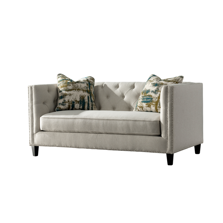 Green Abstarct 2 Seater Loveseat