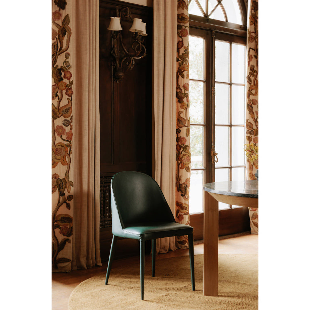 Burton Dining Chair Dark Teal Vegan Leather-M2