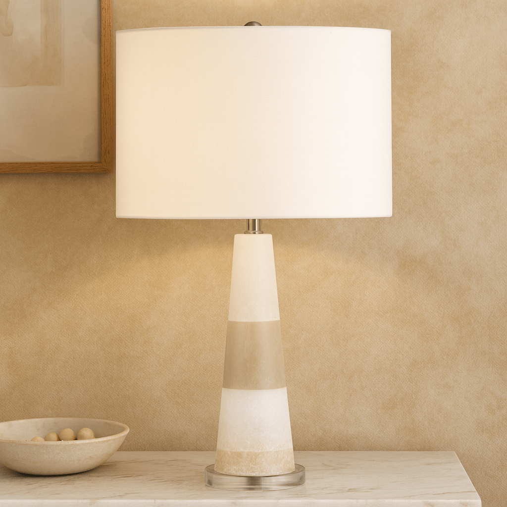 30" SHRILA ALABASTER TABLE LAMP