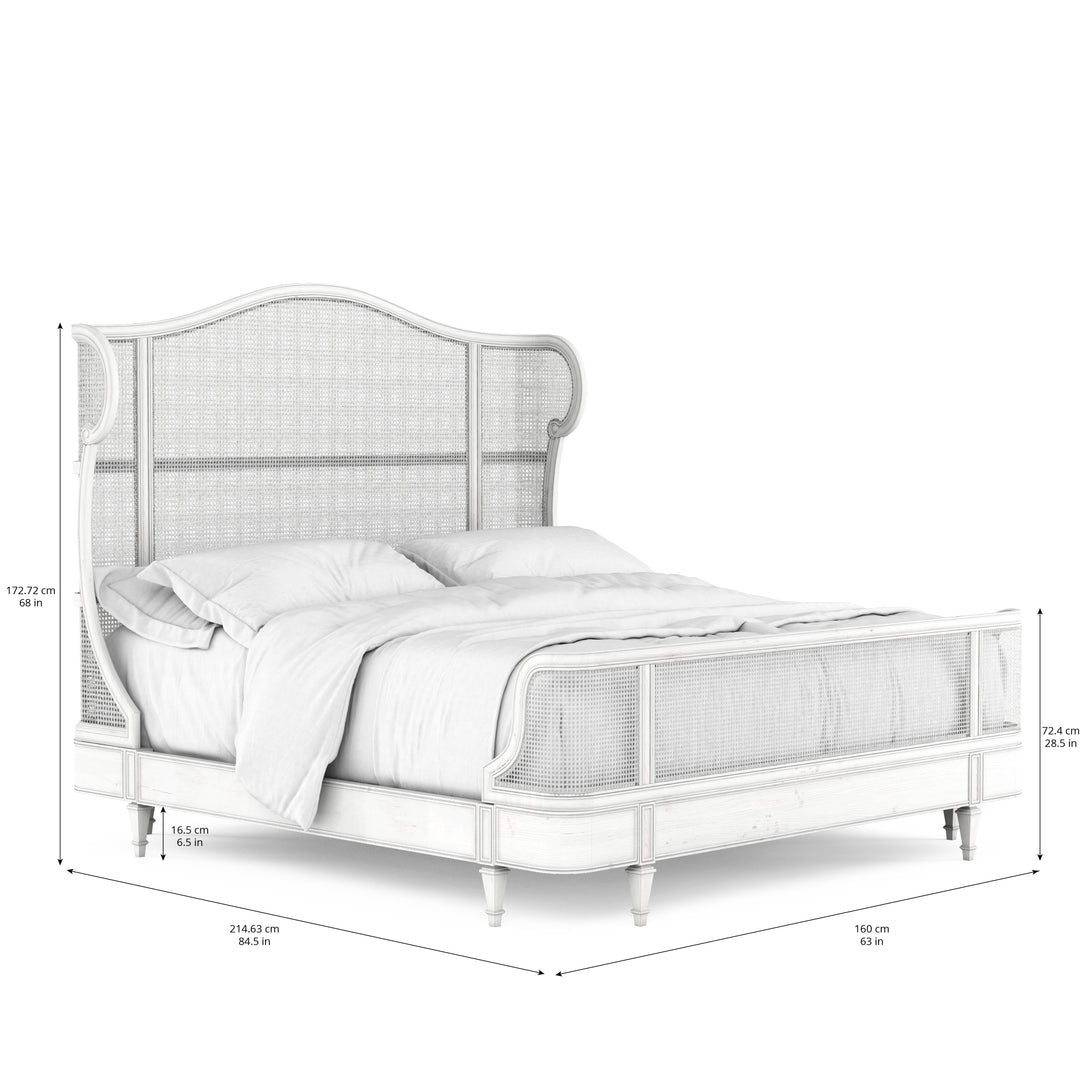 Somerton Queen Cane Shelter Bed