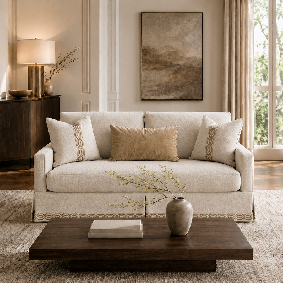 Lamia Beige Loveseat