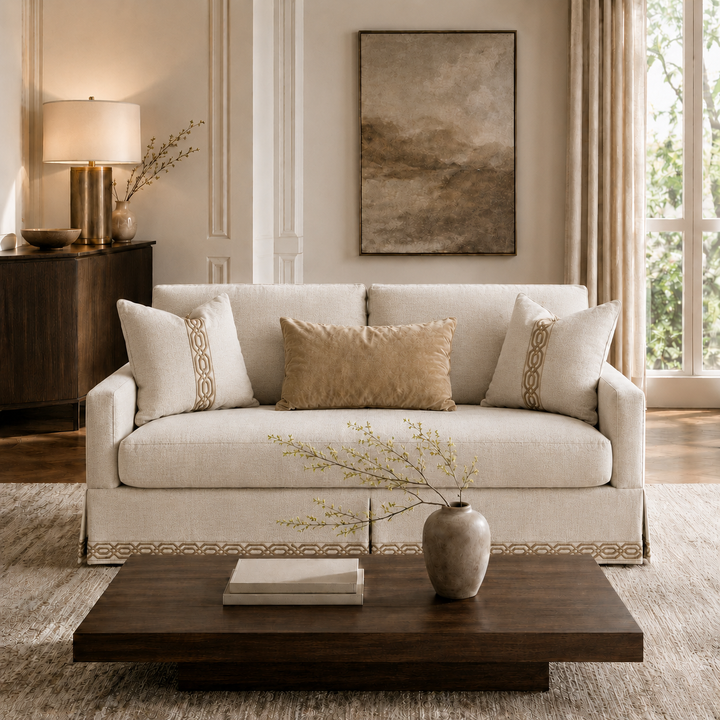 Lamia Beige Loveseat