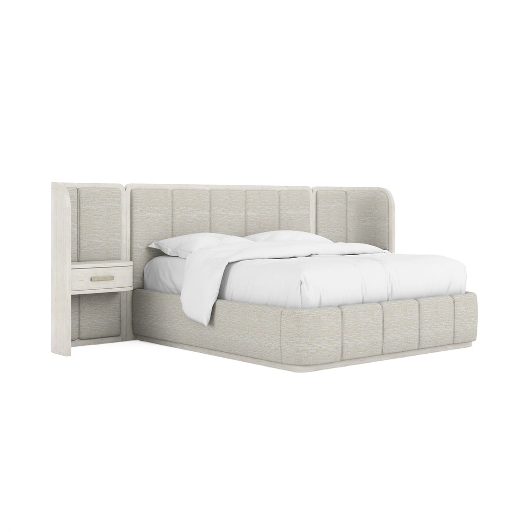 Ashlar - Queen Uph Panel Bed w/Nightstand