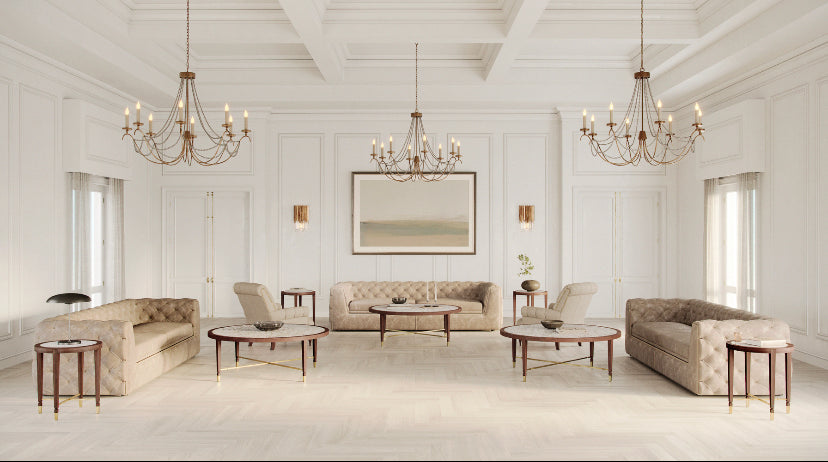 Diwan SILVER ROUND SIDE TABLE