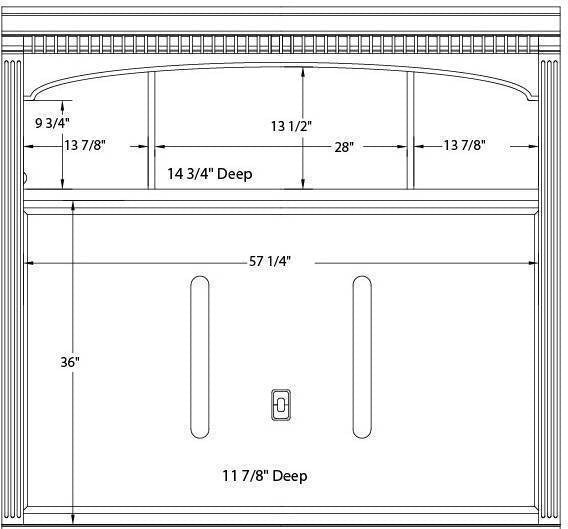 European Renaissance II Entertainment Console Hutch