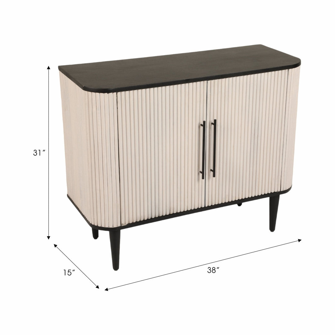 38" LOXLEY GREY WOOD CHEST