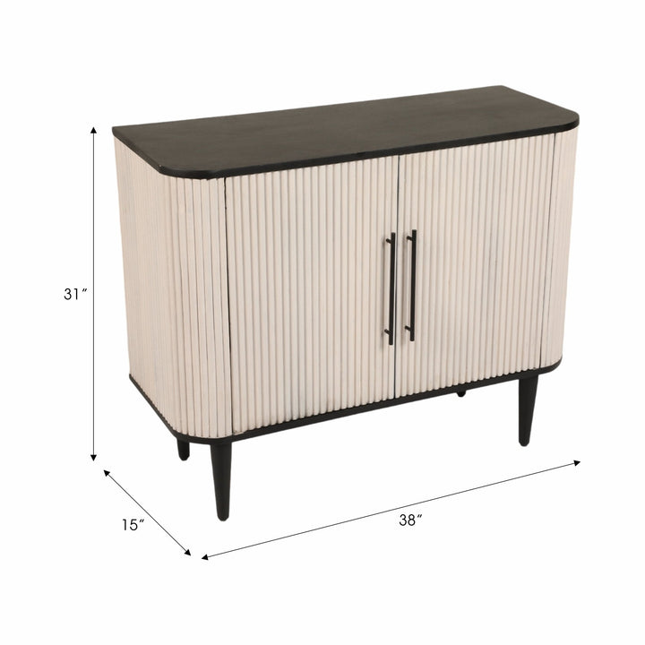 38" LOXLEY GREY WOOD CHEST