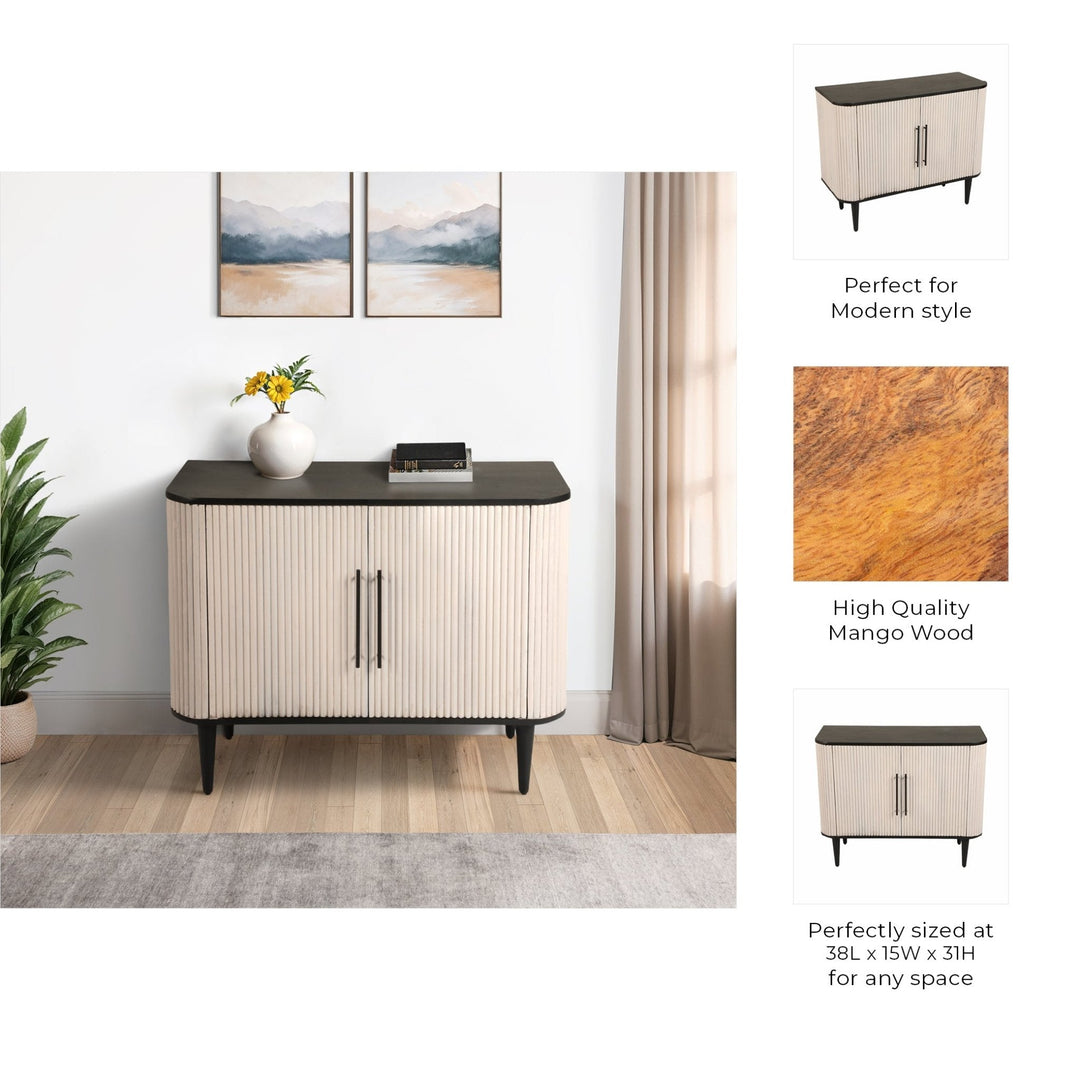 38" LOXLEY GREY WOOD CHEST