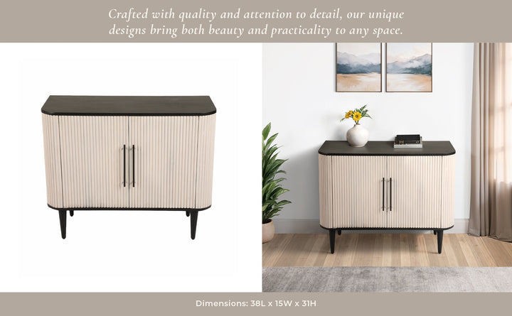 38" LOXLEY GREY WOOD CHEST
