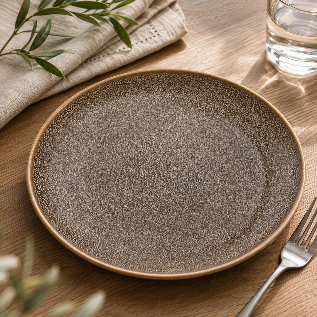 VC PLATE ROND RIMLS 27CM I/S FRK O/S LT BR AHC A
