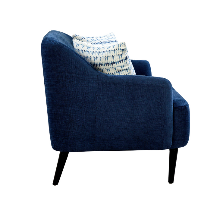 Nelson Winsome Dark Blue Loveseat (138cm)