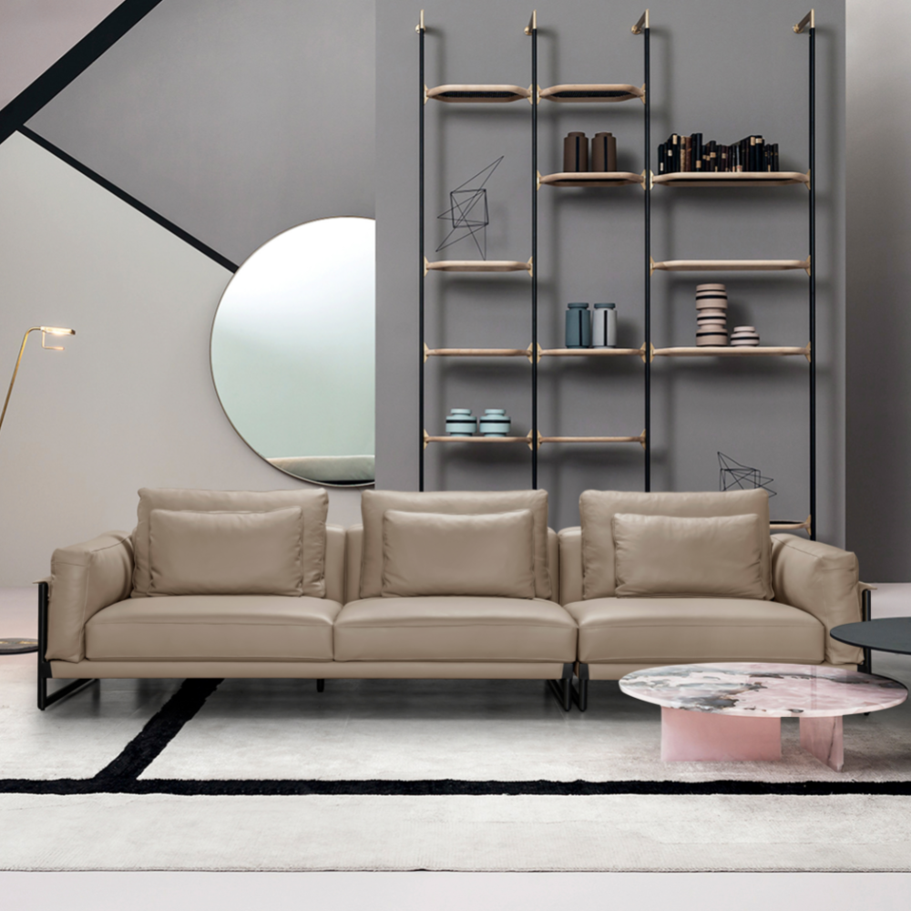 Frost Light Beige Sofas (324cm)