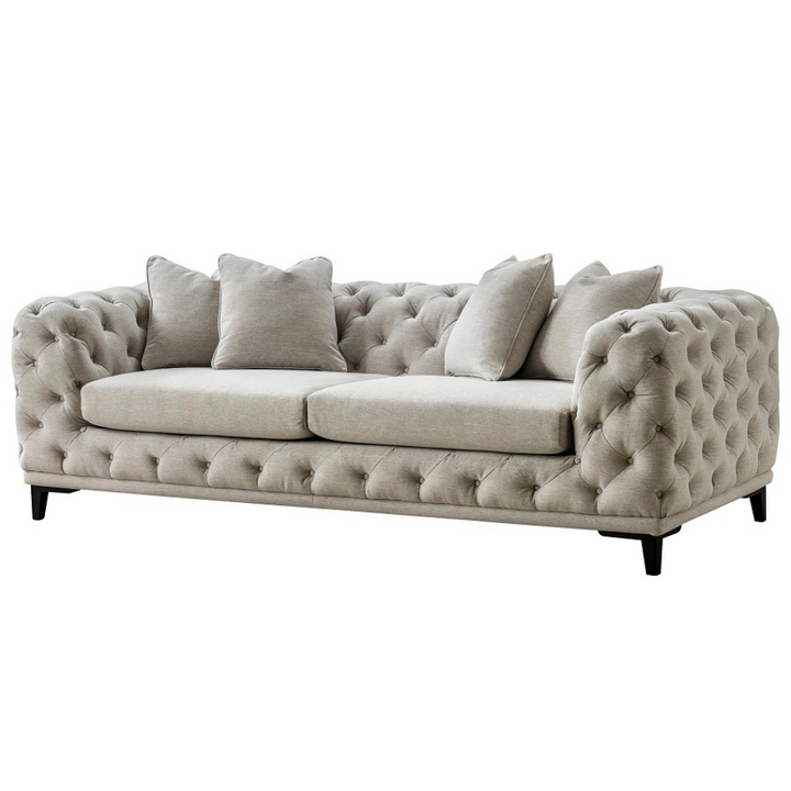 PLAIN TUFT SOFA SET