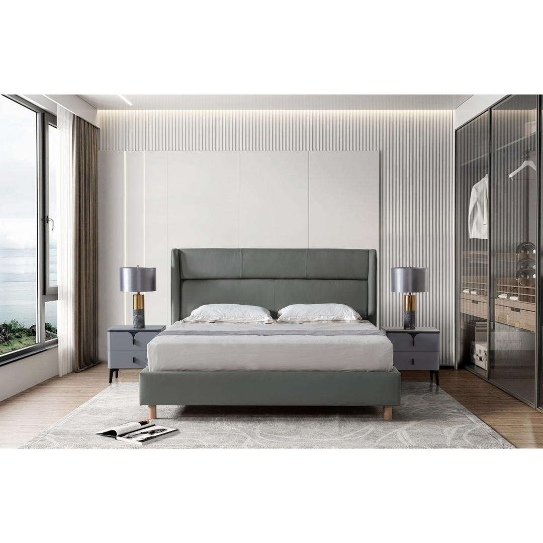 Starlit Sleeper Grey King Bed x W196cm