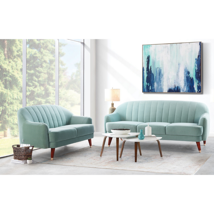 Warwick Warmth Light Blue Loveseat (159cm)