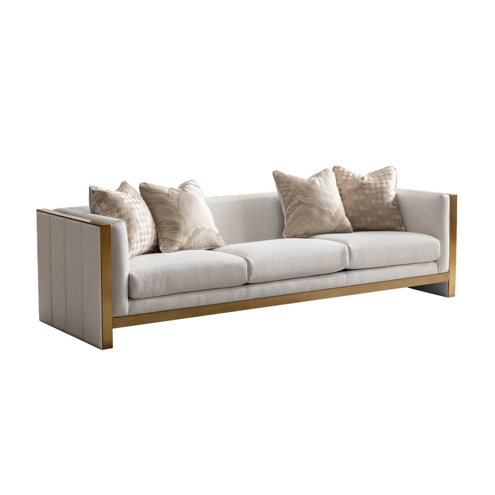 Coastal Comfort Beige 4 Seater Sofa W262