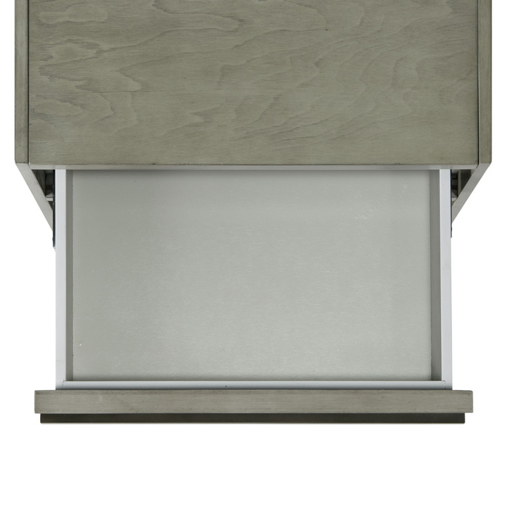 Gordon Rectangular End Table In Grey