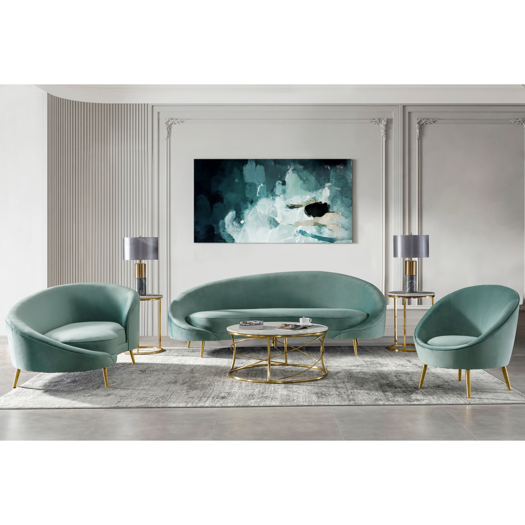 Haya Velvet 3 Seater Sofa