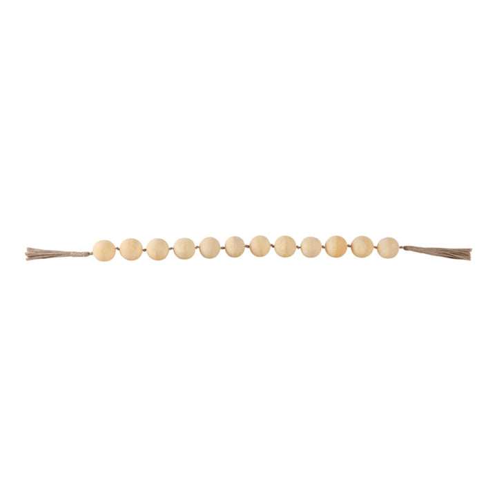 40" SWIRLED 2" RESIN BEADED GARLAND, IVORY