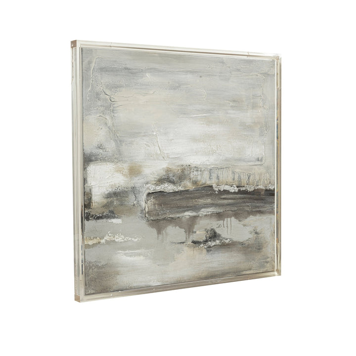 40X40 ALLERDALE ACRYLIC FRAME HANDPAINTED WALL ART