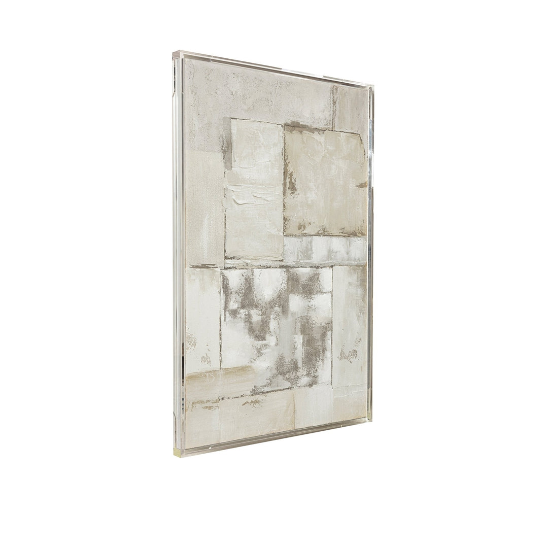 40X60 WALTHAM ACRYLIC FRAME HANDPAINTED WALL ART