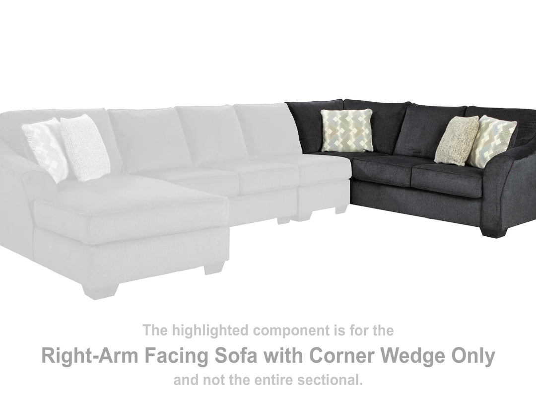 RAF SOFA W/CORNER WEDGE