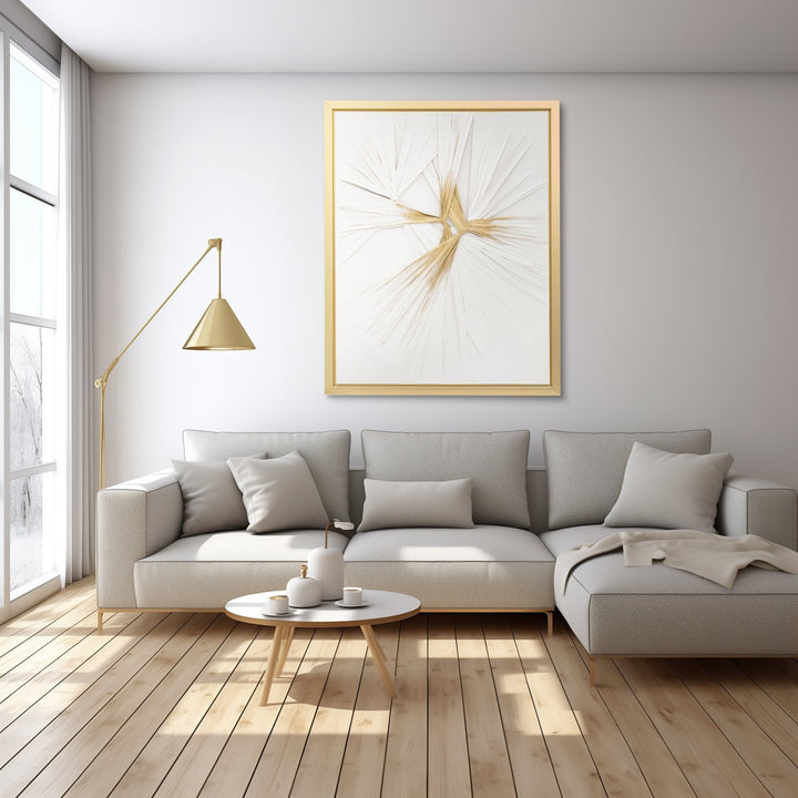 47X59, HAND PAINTED TWIST, WHT/GLD
