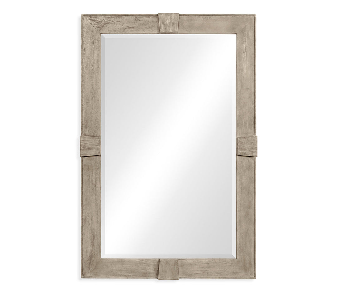 JC Edited - Casually Country Collection - Rustic Grey Rectangular Mirror