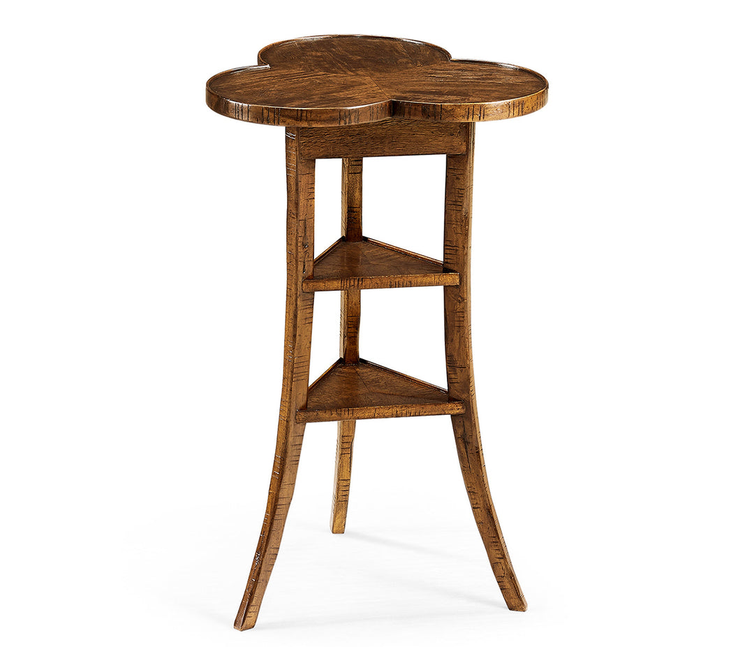 JC Edited - Casually Country Collection - Trefoil Side Table in Country Walnut