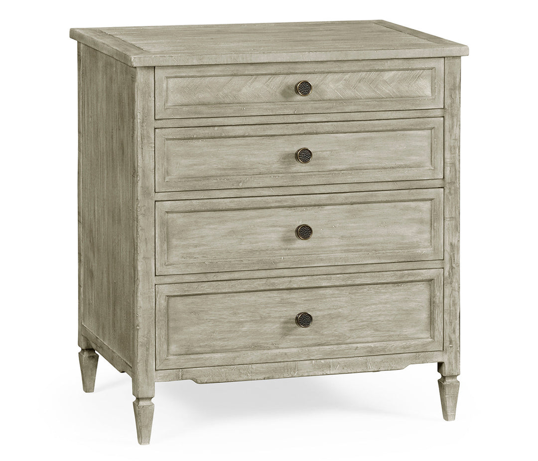 JC Edited - Casually Country Collection - Small Chest of Drawers in Rustic Grey