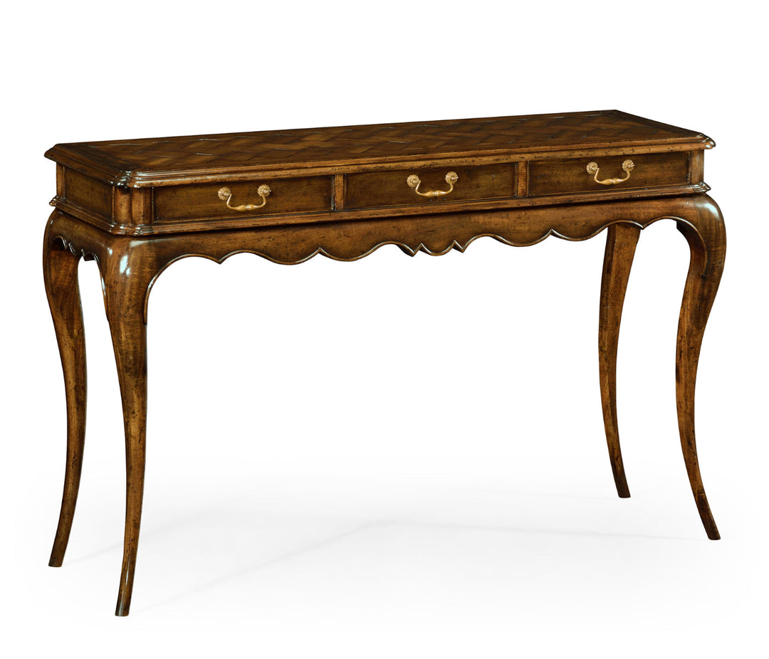 French style walnut console