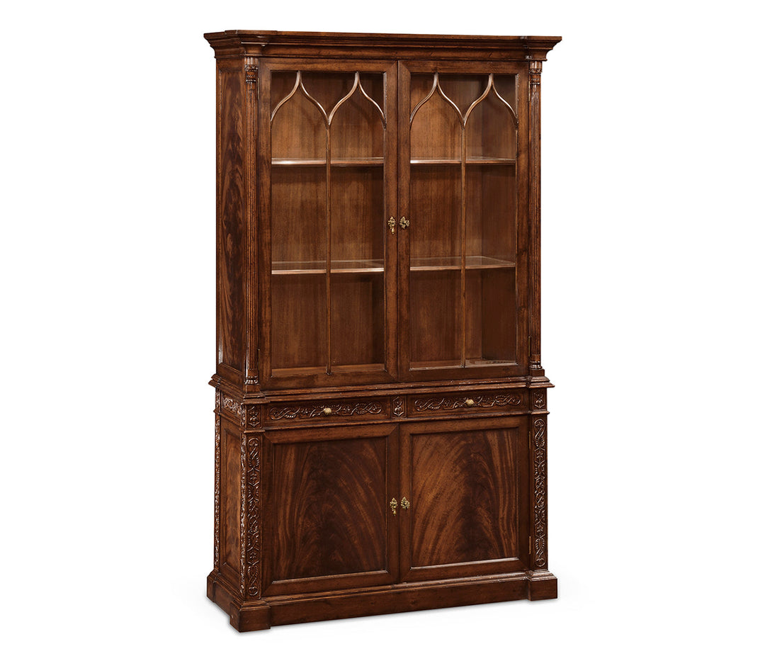 George III Gothic Mahogany Glazed Cabinet