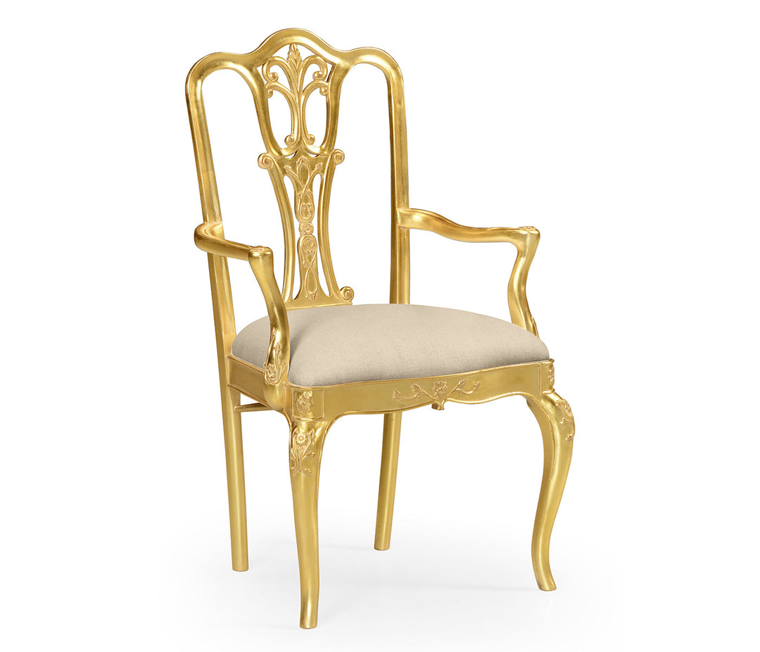 Gilded 18th Century Dining Arm Chair