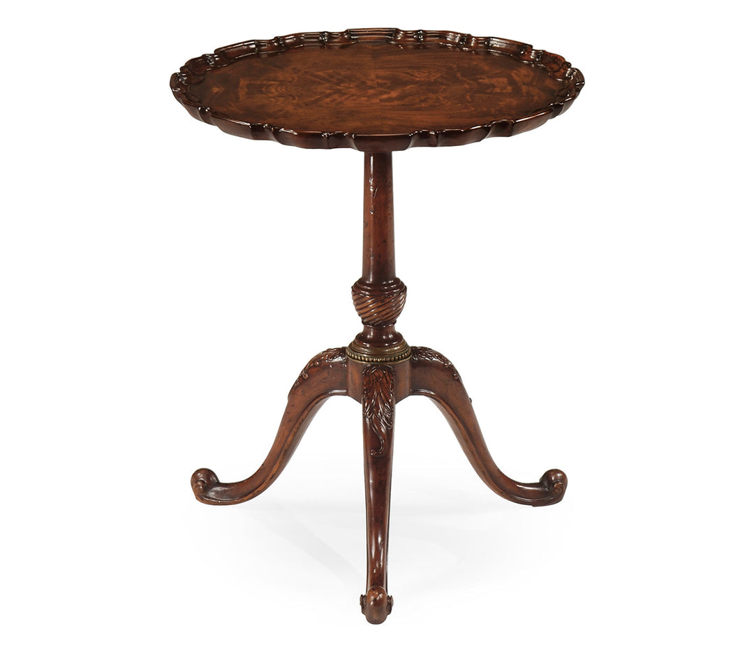 Large Mahogany "Piecrust" Lamp Table