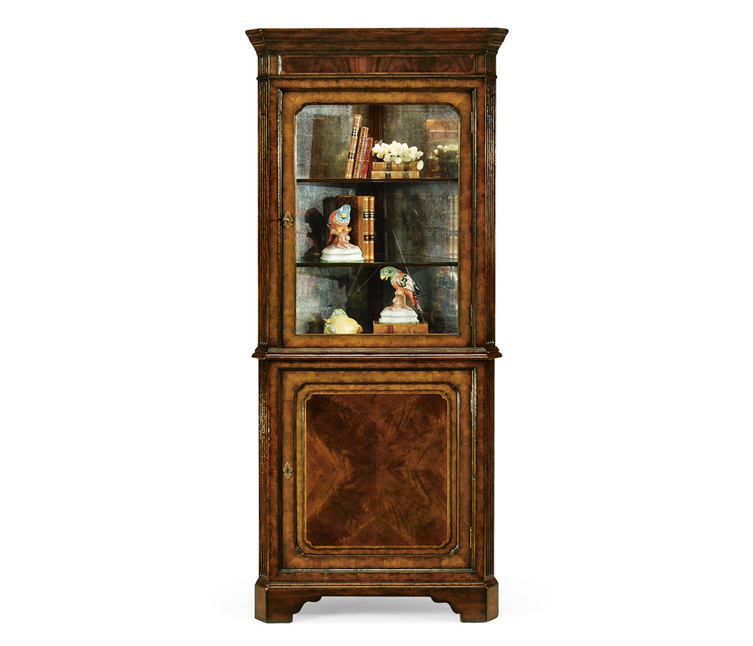 Mahogany Glazed Corner Cabinet