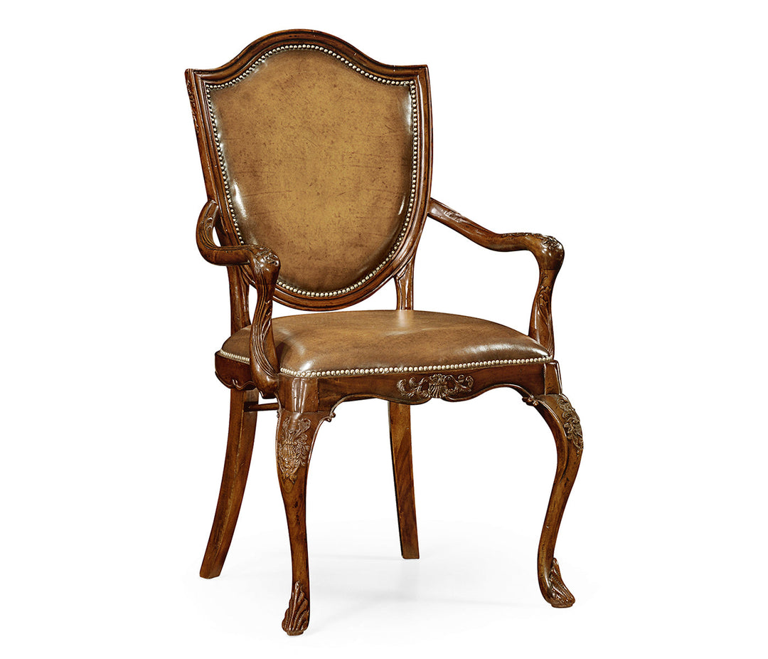 Shield Back Mahogany Arm Chair 492646-AC-MAH-L002