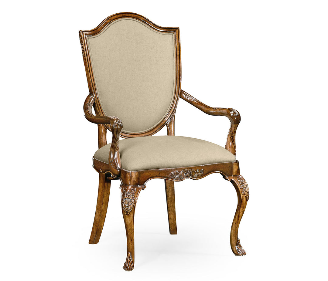 Shield Back Satinwood Arm Chair 492646-AC-SAM-F001