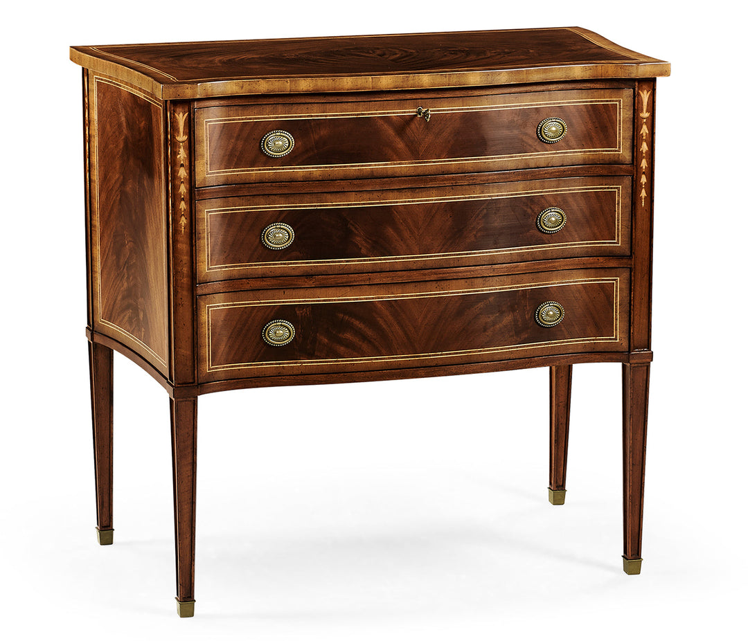 Mahogany Chest of Drawers with Raised Base