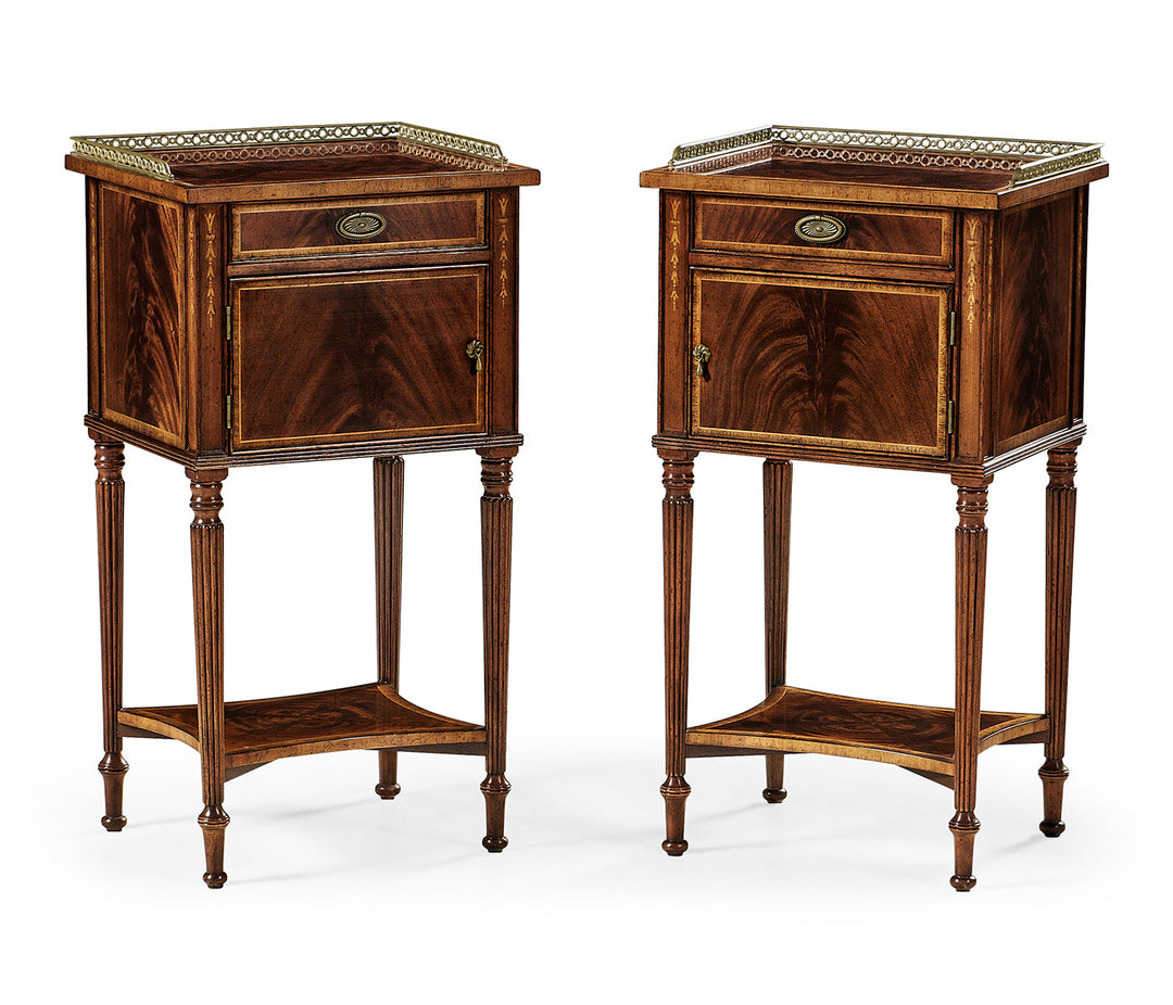 Pair of Mahogany Bedside Cabinets