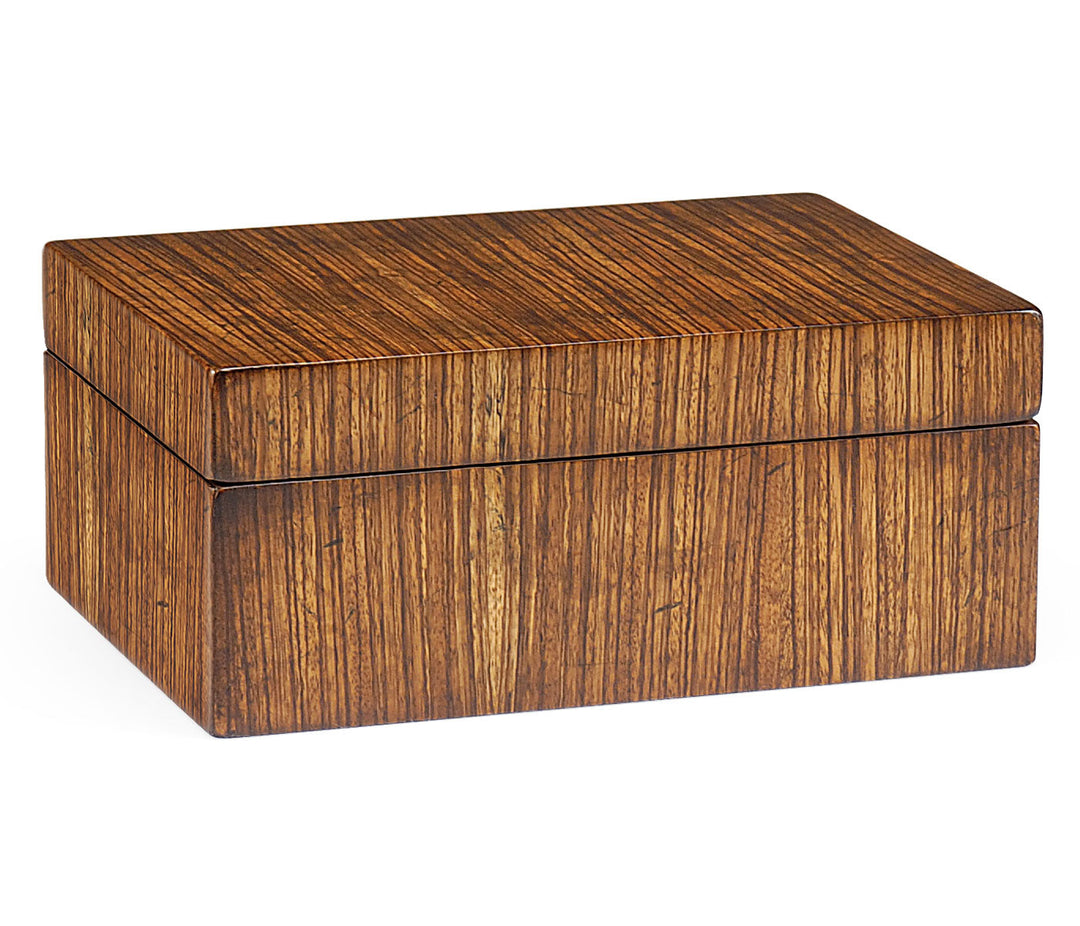 Windsor Collection - Rectangular Exotic Zebrano Box