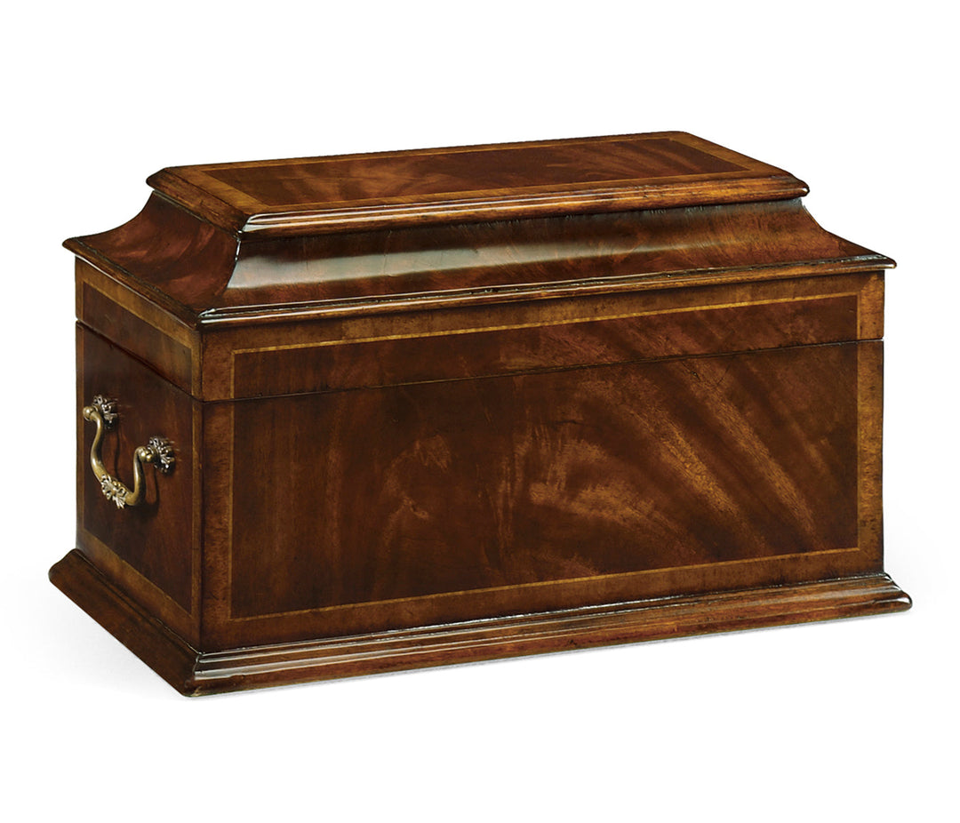 Buckingham Collection - Crotch Mahogany Coffer Jewellery Box