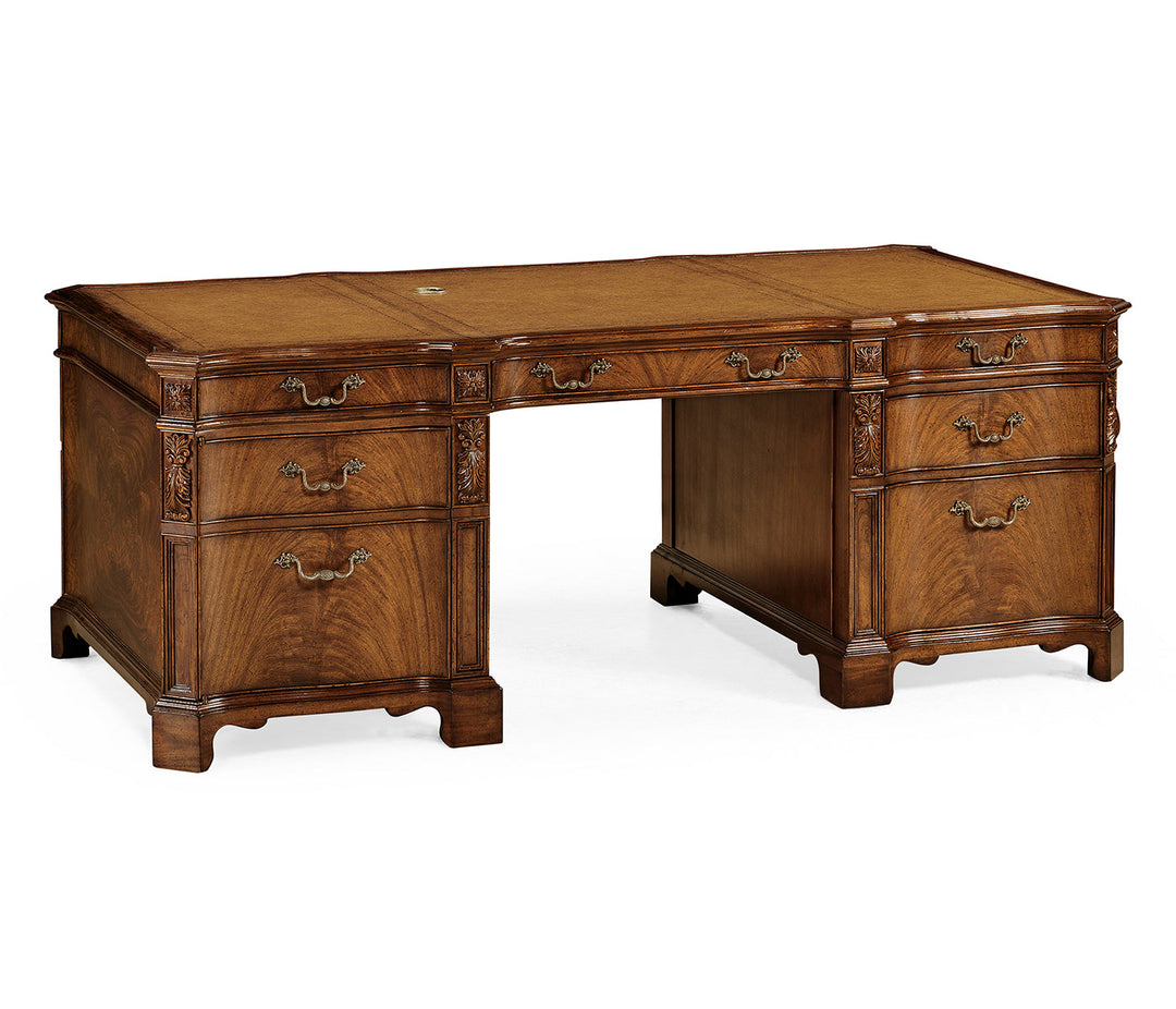 Windsor Collection - Walnut faux partners desk