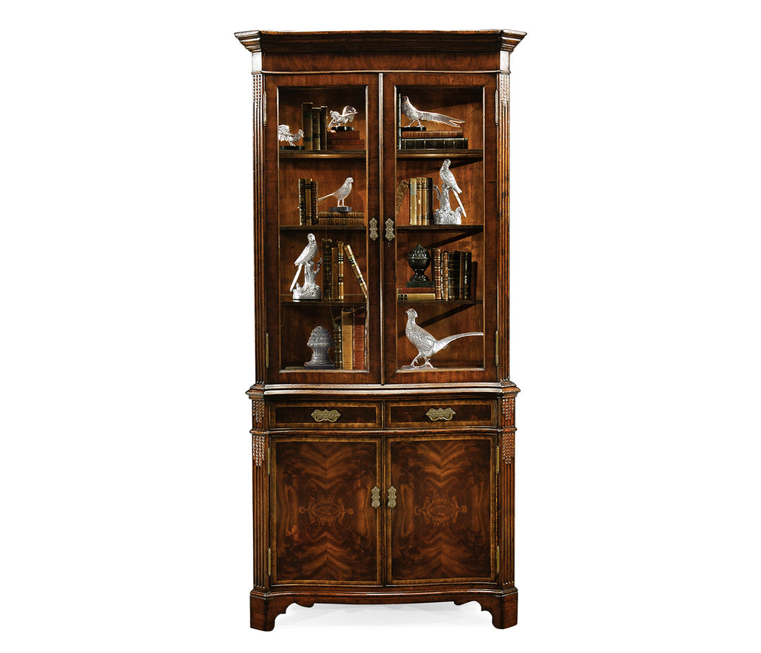 Buckingham Collection - Serpentine Mahogany China Cabinet