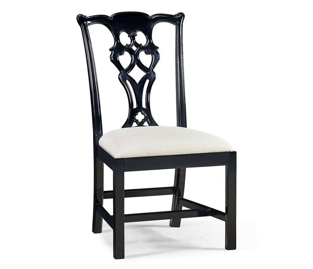 Reimagined Collection - Spark Chippendale Black Side Chair