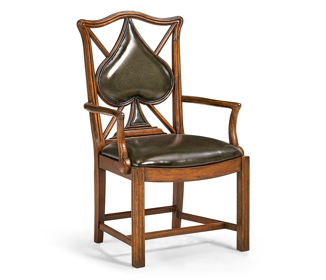 Windsor Collection - Playing Card "Spade" Arm Chair