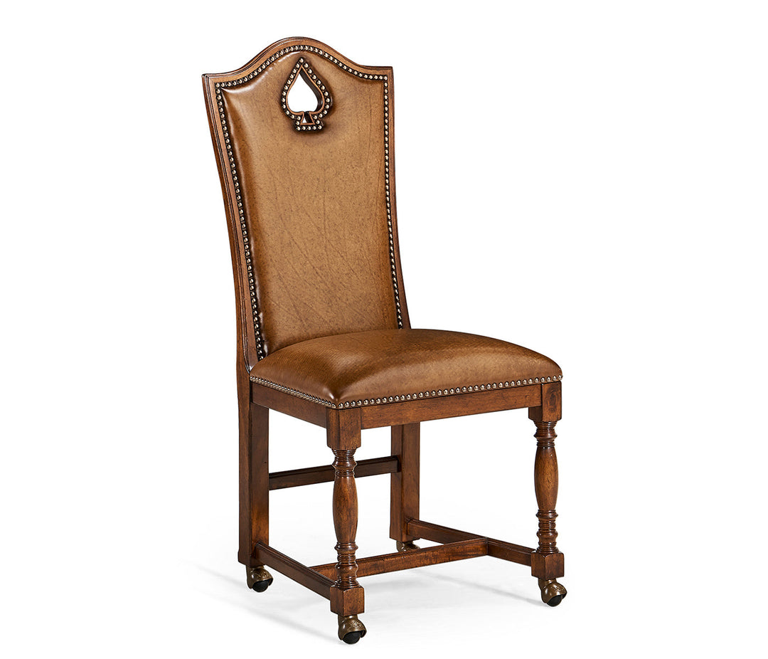 Country Farmhouse Collection - High Back Playing Card "Spade" Side Chair